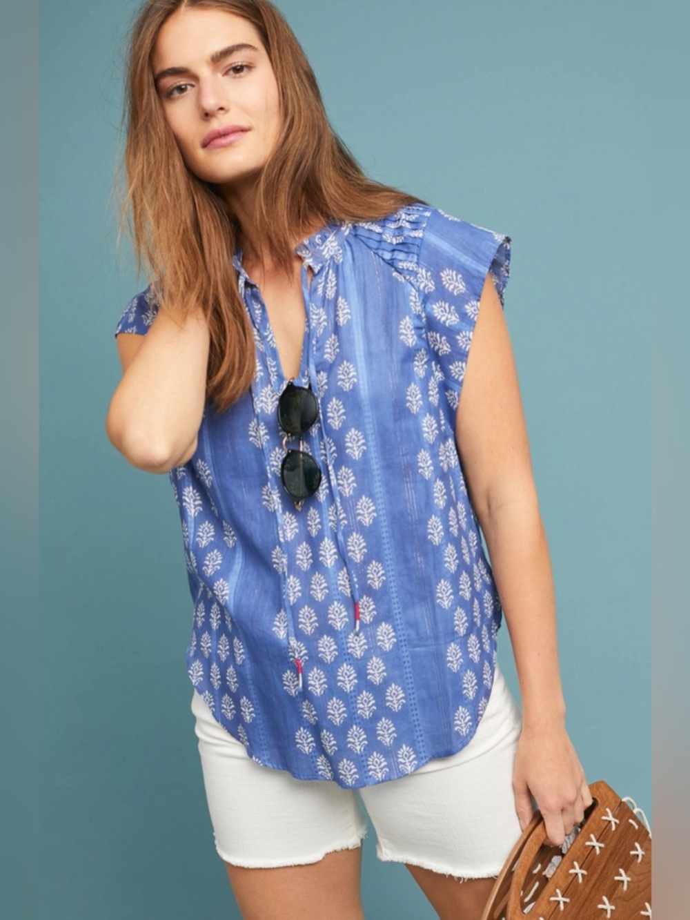 Anthropology Maeve Dali Printed Blouse XS - Picture 2 of 9